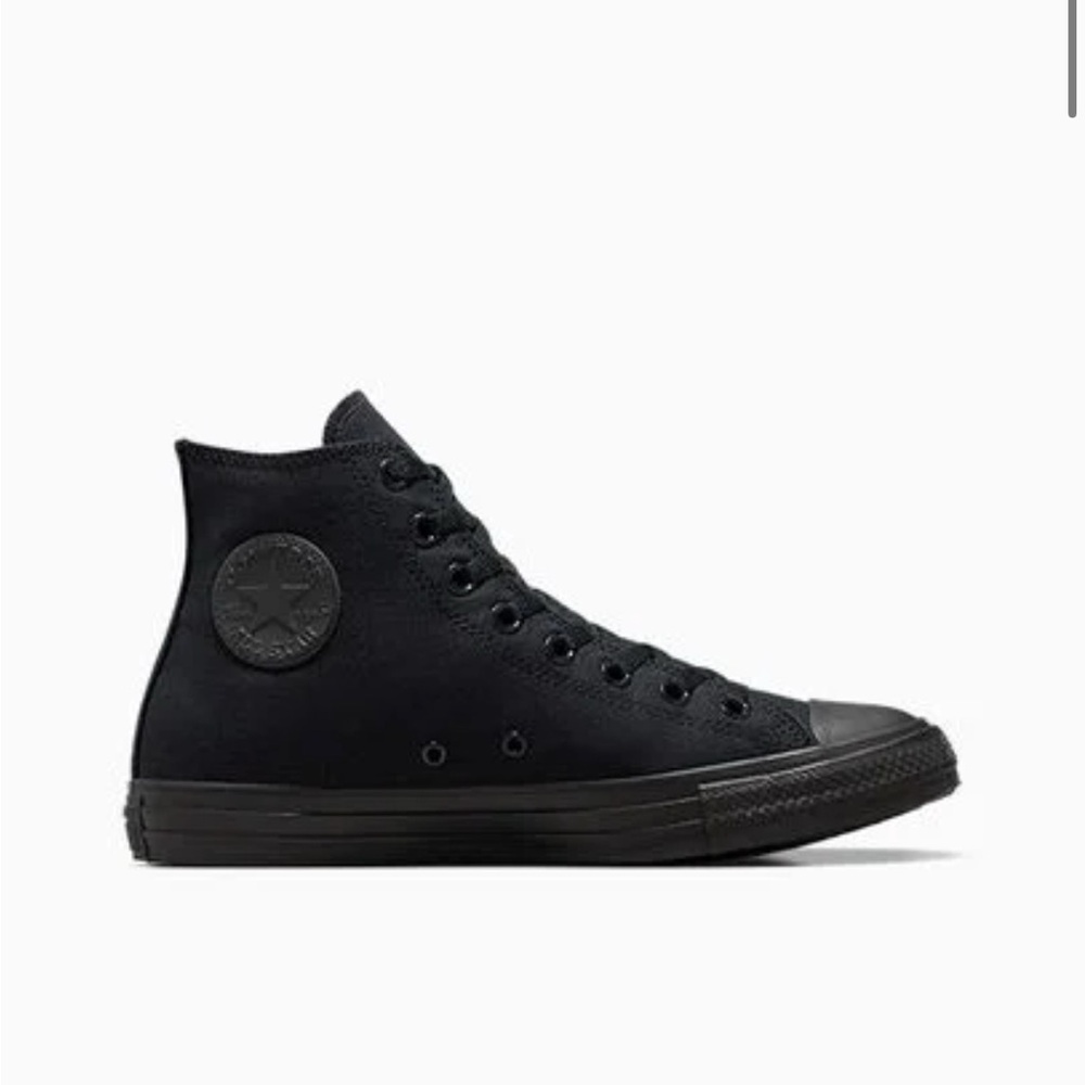 Converse Black High-Top Sneakers All-Black Canvas